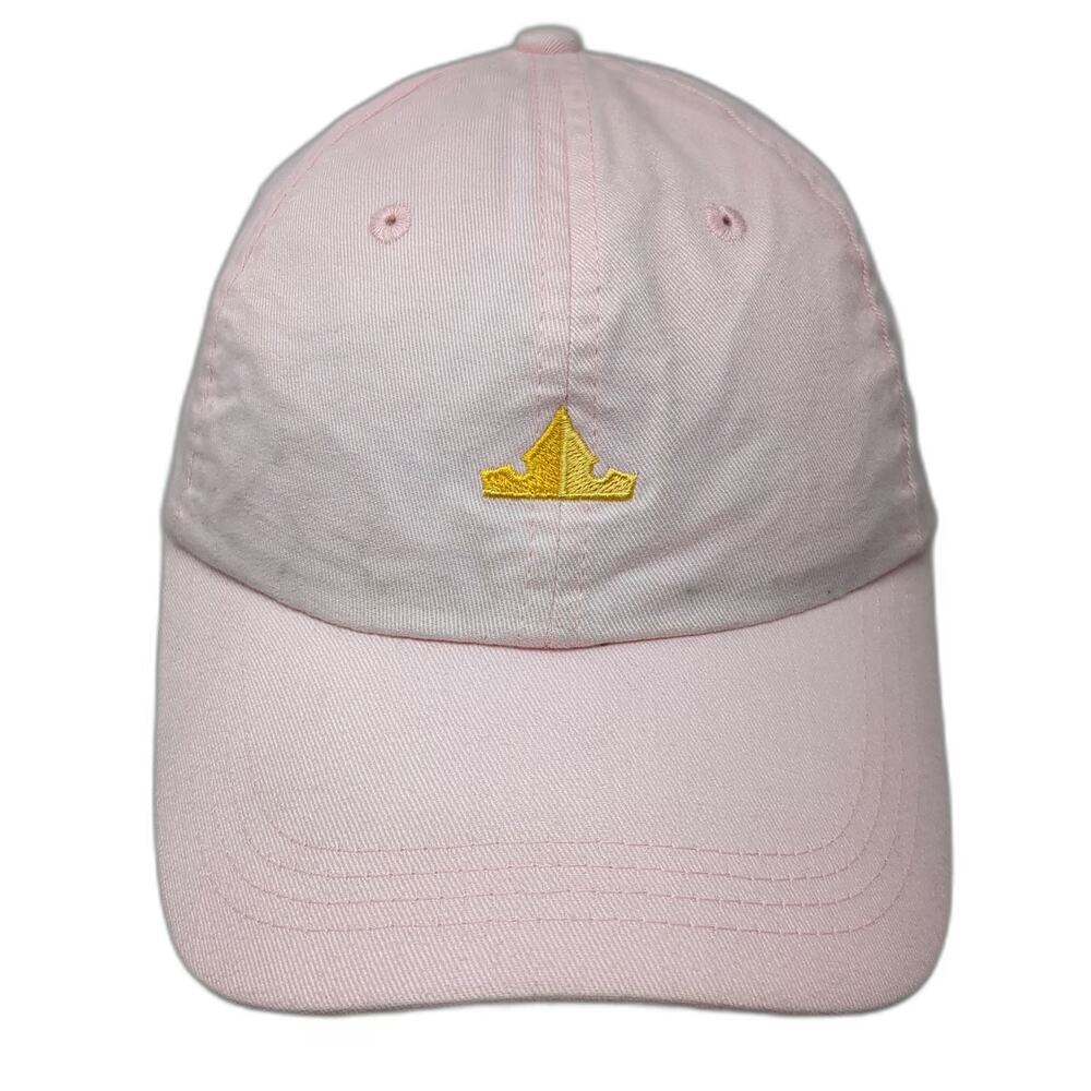 Whosits and Whatsits Baseball Cap Pink OS Yellow Crown Cotton Strapback Hat